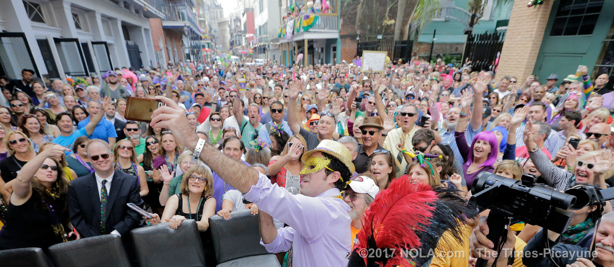 Only on Bourbon Street: Greasing of the Poles for Mardi Gras